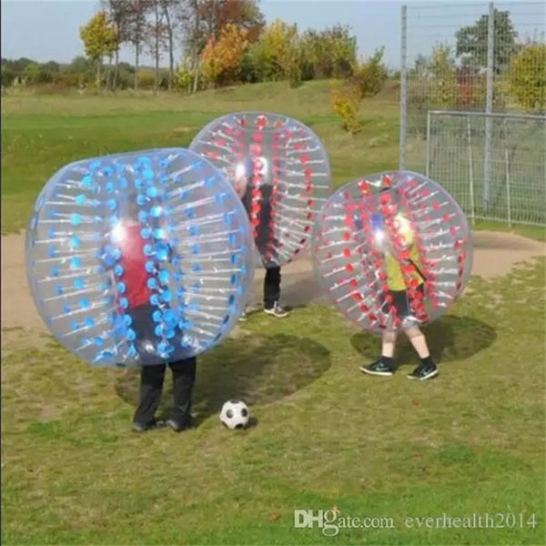 New Design Safty Environmental Protection 0.8mm PVC 1.5m Air Bumper Ball Body Zorb Ball Bubble Football Bubble Soccer Zorb Ball For Adult