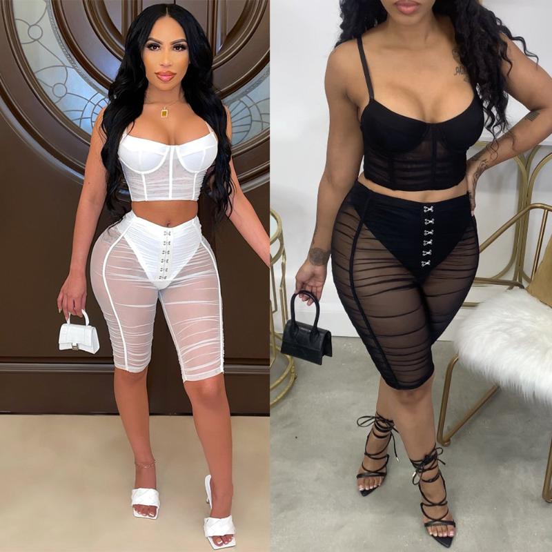 Women&#039;s Tracksuits Ladies Street Casual Style Women Suit Long Sleeve Hooded Collar Zipper Top Elastic Short Pants Lady Two Piece SetsWo