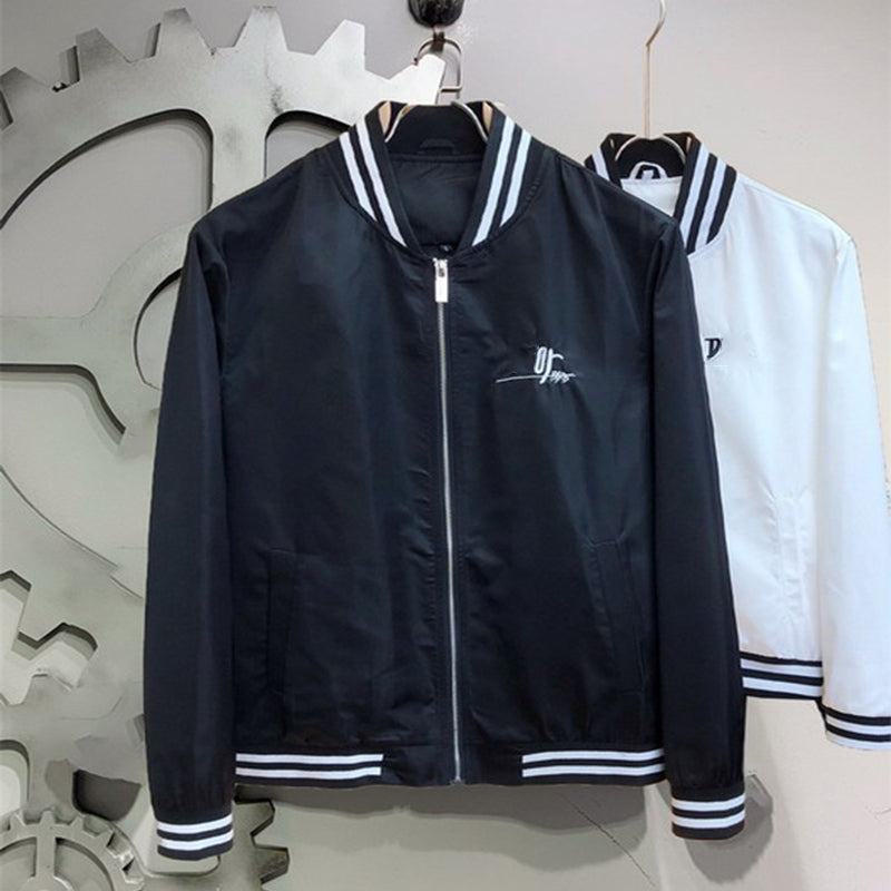 2022 High Quality Jacket Great Designer O-neck Collar Classic Dots Male Outerwear Coat Big Size Clothes 4XL 5XL