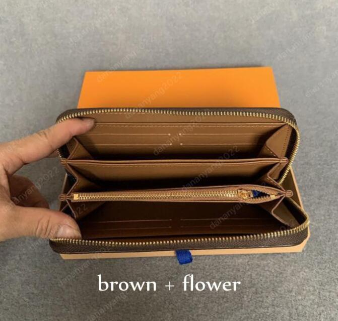 Designer Wallet M2005 Leather Wallet Women Zipper Long Card Holders Coin Purses Woman Shows Exotic Clutch Wallets With box 60017