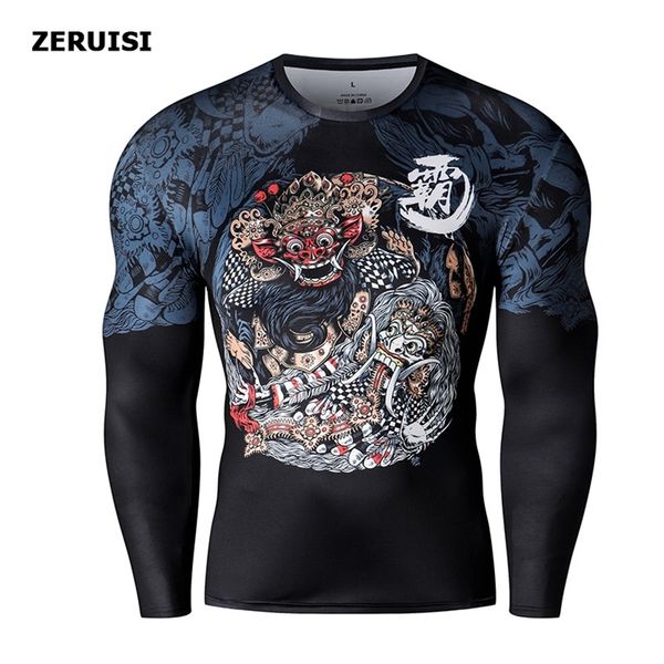 3D Printed Harajuku Fitness Tops t-shirt compression shirts Anime Men Sports Fashion Japanese male Top Clothing 220708