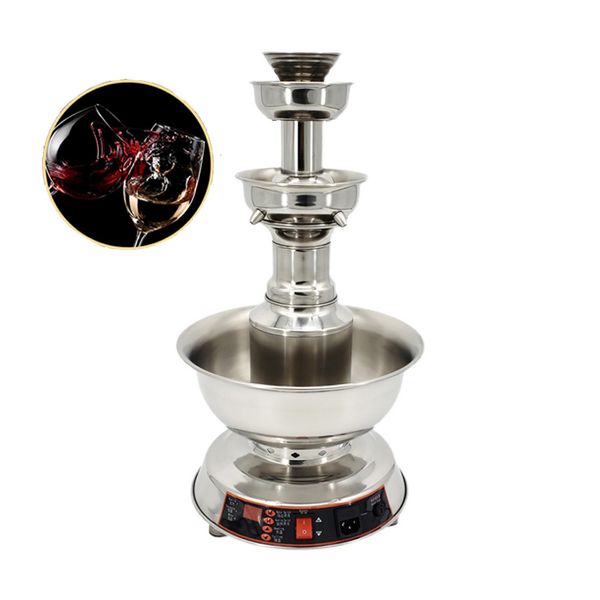 Electric Juice Waterfall Fountain Machine Cocktail Red Wine Beer Party Fountain Beverage Warmer