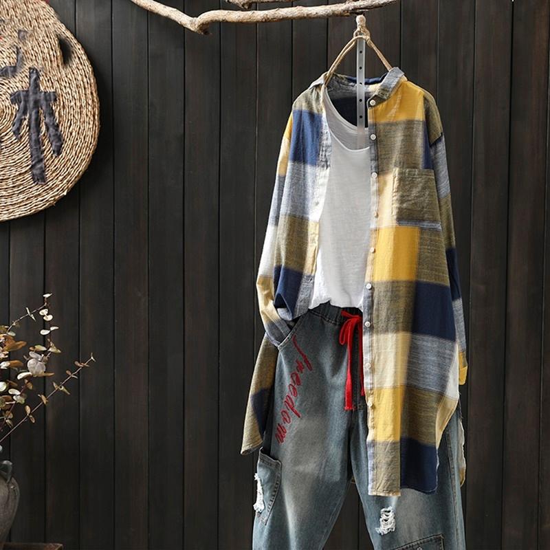 Women&#039;s Blouses & Shirts Women Tops Summer 2022 Oriental Blouse Spring Chinese Style Shirt Peasant Womens And Japanese Streetwear 4686Women&#03