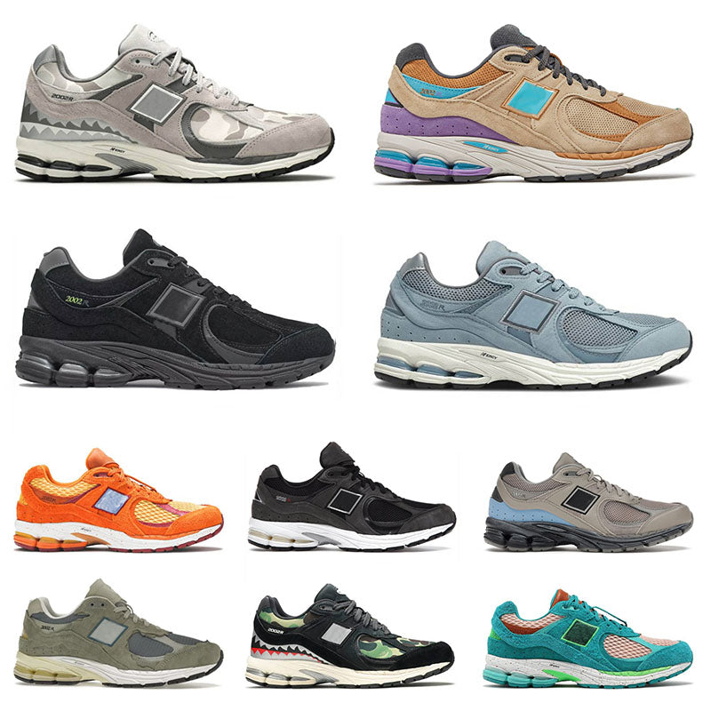 Luxury 2002r Designer Casual Shoes For Mens Womens Deep Taupe Grey Camo Black Munsell White Protection Pack Sea Salt Nightwatch Green Sports Sneaker