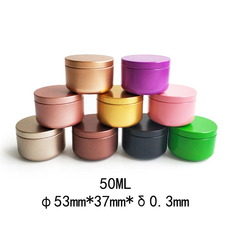 50ml Tin Perfume Bottle Biscuits Cookie Metal Storage Box for Lip Balm Cream Candle Jars Tea Cans Christmas Gift Wedding Candy Boxes