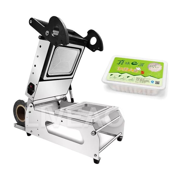 Household Kitchen Small Lunch Box Tray Sealing Machine Cooked Fast Food Sealer
