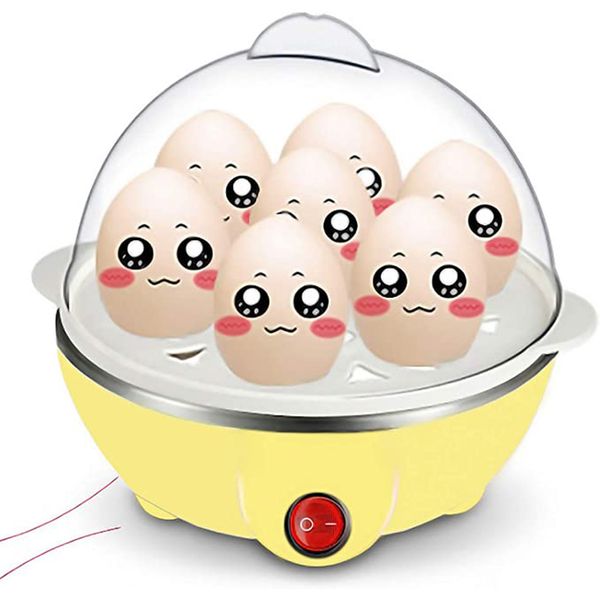 Multi Function Rapid Electric Egg Cooker Auto Off Generic 7 Eggs Boiler Steamer Omelette Cooking Tools Kitchen Utensil Breakfast 220721