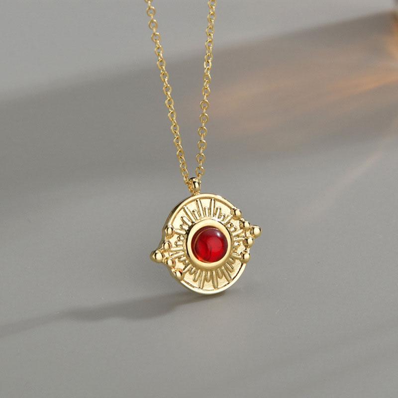 Pendant Necklaces Stainless Steel Coin Necklace For Women Gold Metal Medal Choker FemmePendant
