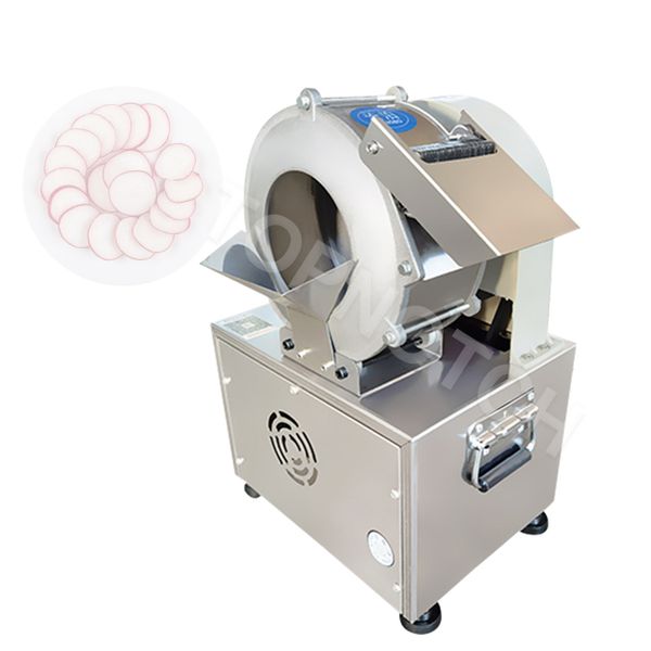 2022 Efficient Commercial Restaurant Vegetable Cutter Machine Electric Potato Carrot Squash Slicer Maker