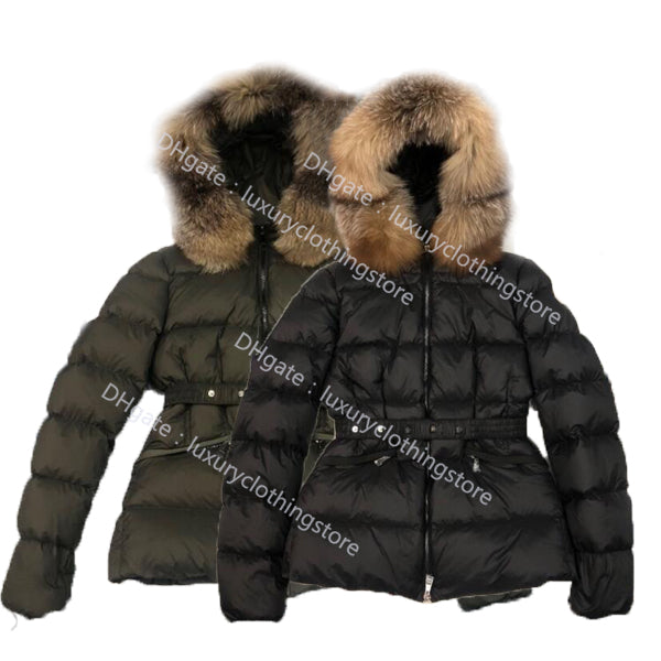 Winter Women&#039;s Parka Casual Designer Down Jacket White Duck Windproof Ladies Parka Warm Coat Collar Hat Warm Real Wolf Leather Fashion Adventur