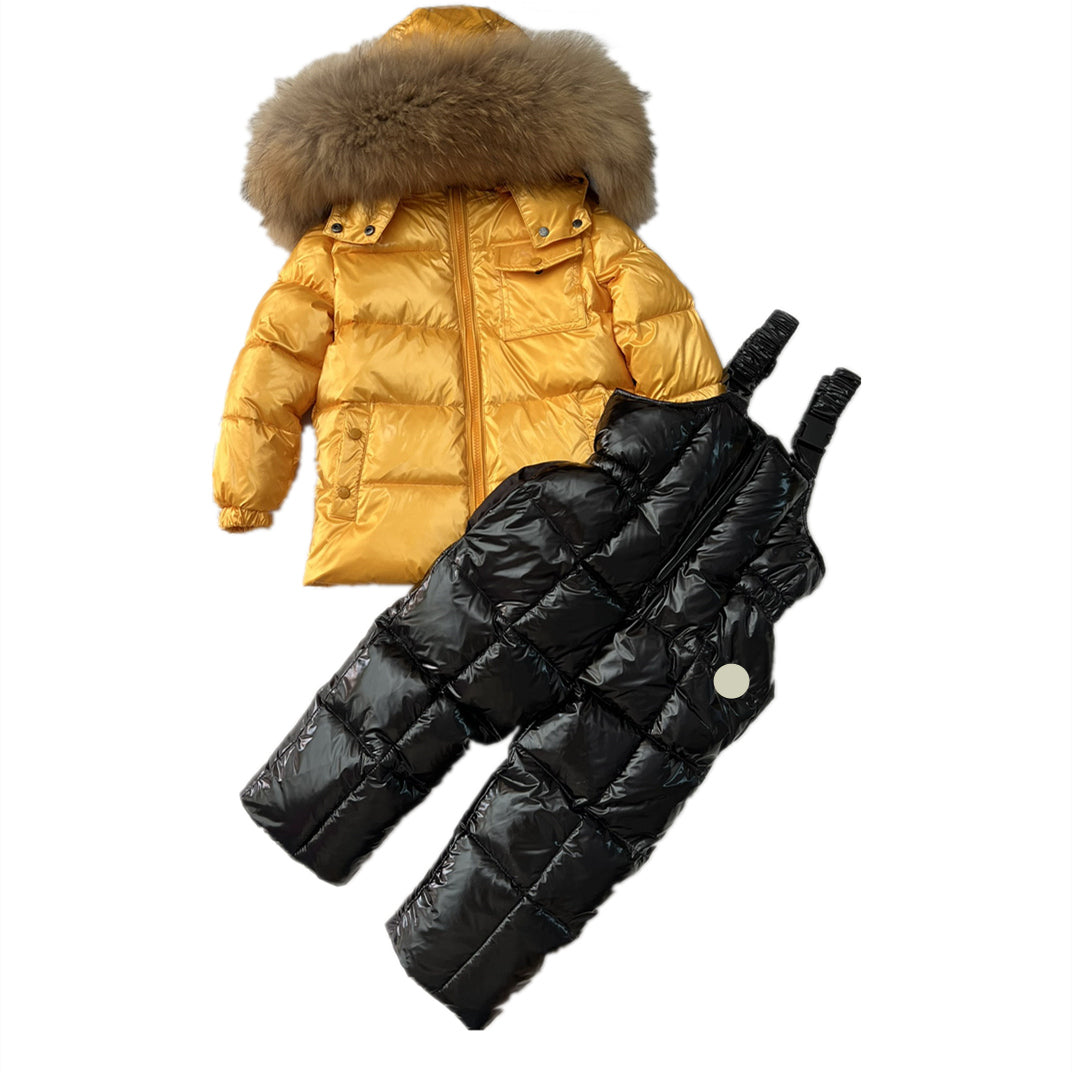 Baby down jacket childrens coat parka black puffer jackets baby boys clothing set outwear keep warm kids hooded outerwear coats boy girls clothes Ch