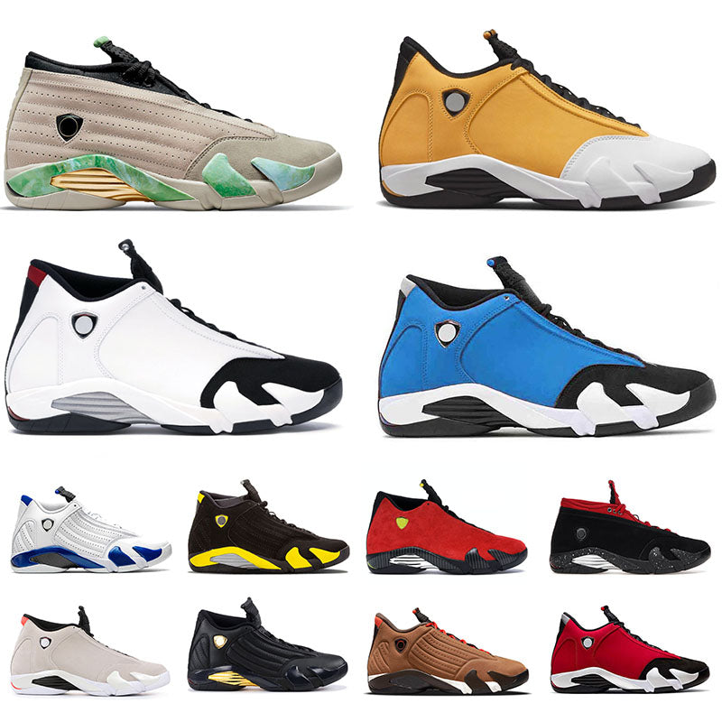 Ginger 14 14x XIV Jumpman Basketball Shoes For Mens Designer Red Lipstick Gym Blue Toro Black Toe Candy Cane Thunder Reverse Ferrar Sports Sneakers