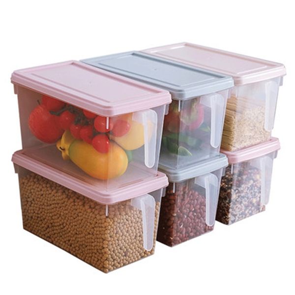Kitchen Refrigerator Storage Box Grains Beans Organizer Container Home Organizer Food Vegetable Container Storage Boxes 201022