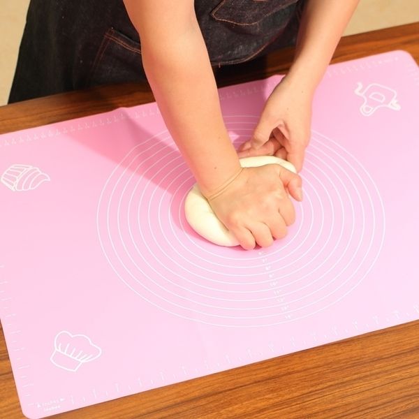 64x45cm Large Silicone Baking Mats Kneading Rolg Dough Pad NonStick Oven ur Scale Mat Pastry Bakeware ers Y200612
