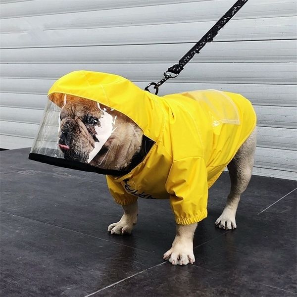 Dog Raincoat Pug Clothes French Bulldog Clothing Waterproof Coat Jacket Outfit Welsh Corgi Costume Bulldog Clothes Dropshipping 201015
