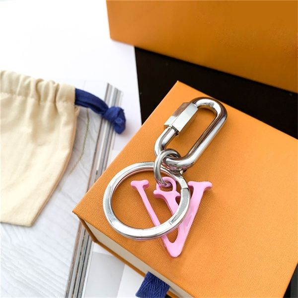 Cell Phone Straps Designer Letter V Keychain Accessories Fashion Key Chain Keychains Buckle for Men Women Hanging Decoration with Retail Box