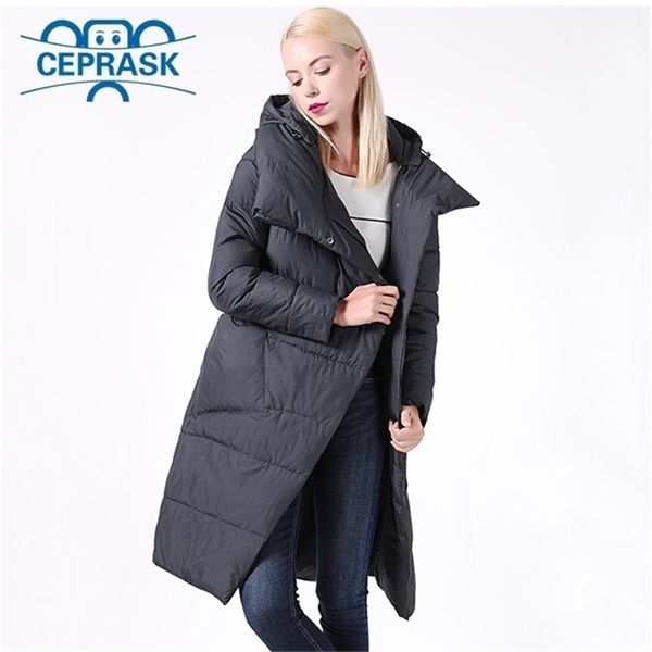 Winter Jackets Women Coat Windproof High Collar Women&#039;s Parka Female Long Jacket Removable Hooded Plus Size 6XL Ceprask 201214