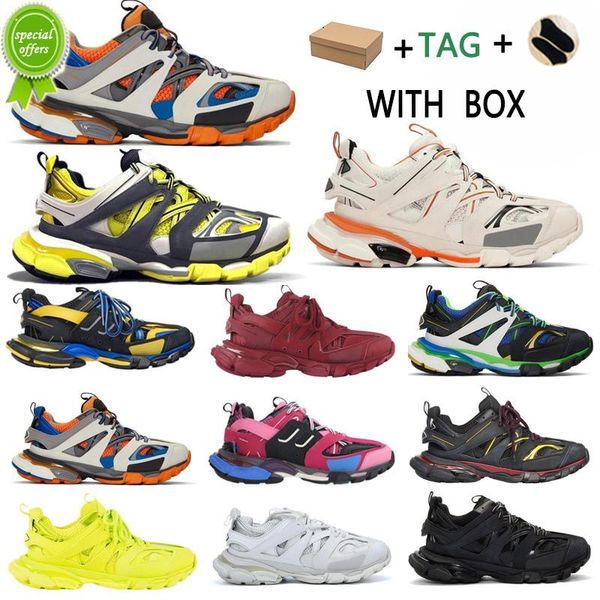 2022 Fashion Triple S 3 .0 Casual Shoes Paris Men Sneakers Runner Blue Grey White Orange Trainer Lime Red Pink Women Trainers Size36 -47