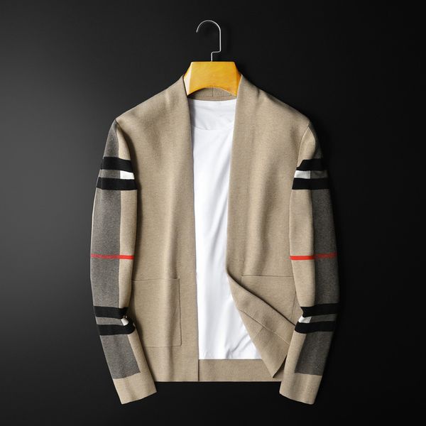 Men&#039;s Hoodies & Sweaters Clothes Men&#039;s Wool Sweater Loose Black Pullover V-neck Knitting jackets Cardigan Cashmere Kni Coats Size
