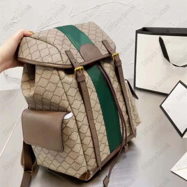 Men backpacks designer fashion schoolbag large capacity boy travel backpack classic rope buckle laptop bag with top quality