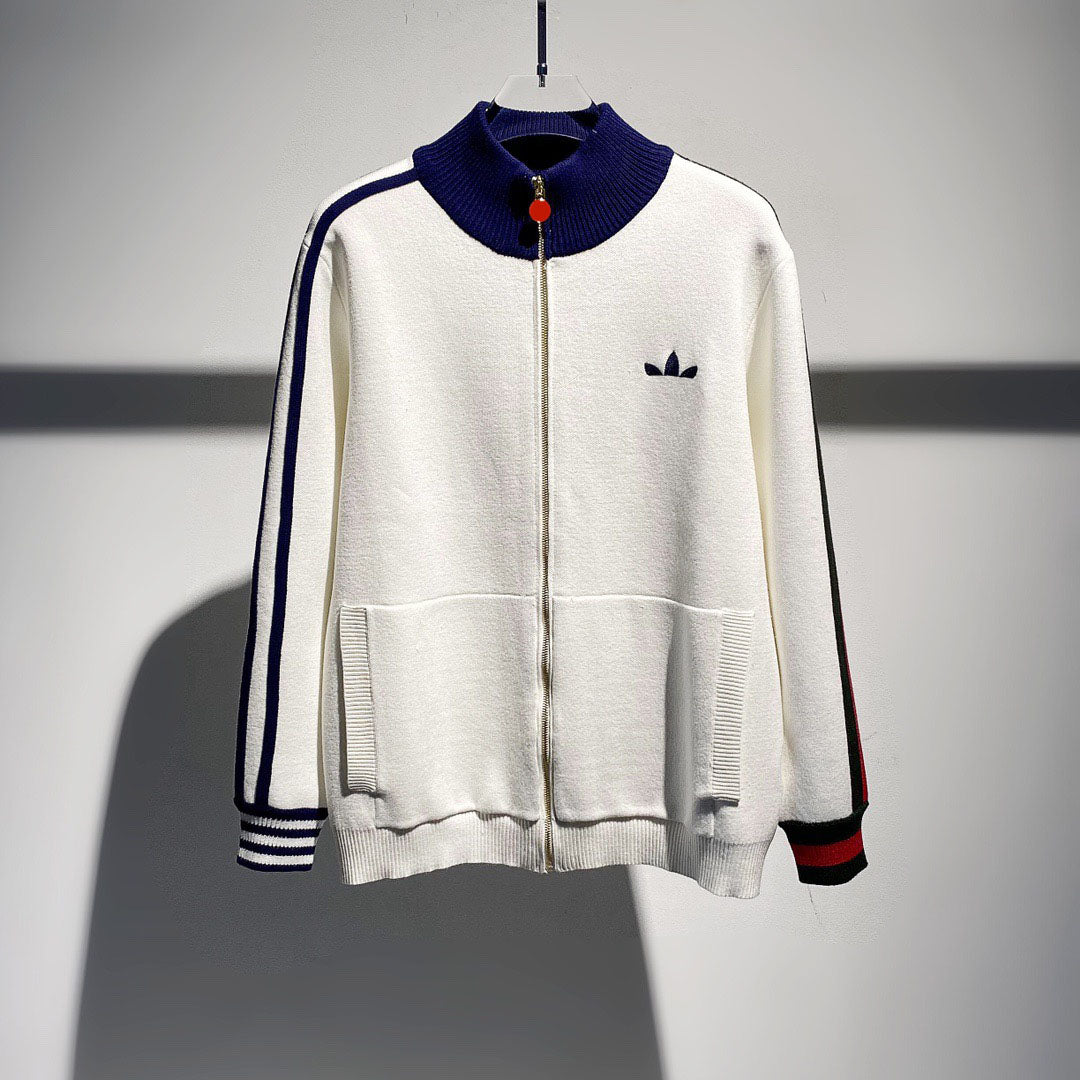 New AOP jacquard letter knitted sweater in autumn - winter 2022acquard knitting machine e Custom jnlarged detail crew neck cotton cef8d67