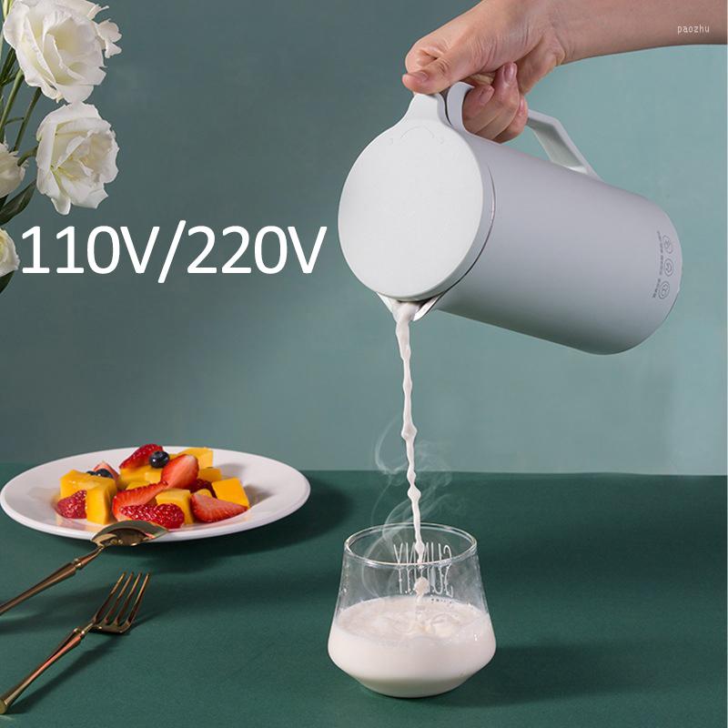 Juicers 110V-220V Soymilk Machine Mini Maker Heatable Soya-Bean Milk Electric Juicer Blender Rice Paste Filter-free 350mlJuicers
