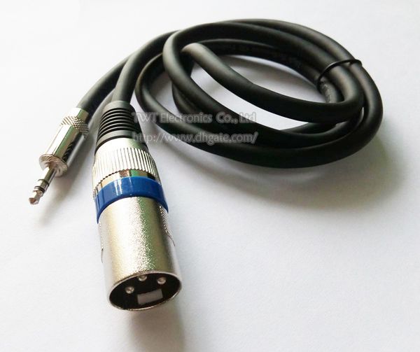 Microphone XLR 3Pin Male jack to 3.5mm Stereo male plug Connector Cable about 1M-1pcs