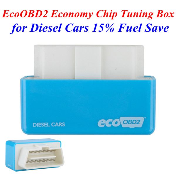 Free Shipping!Plug and Drive EcoOBD2 Economy Chip Tuning Box for Diesel Cars 15% Fuel Save Best Quality