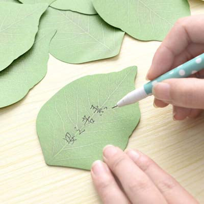 High-grade 10 sets Cute Leaf Memo Pad Sticky Post Note Paper Sticker Pads Supplies Creative Material Escolar Papelaria