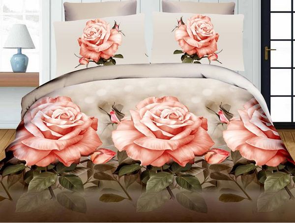 high quality 4 pcs cotton Designers 3d Reactive printing bedding sets comforter-duvet covers bed cheet Pillowcase bedclothes bed Linen
