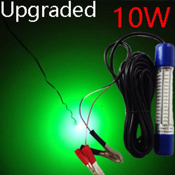 Green LED Underwater Night Fishing Lights 8W 30W Green White Blue Yellow Color Fully Submersible for Walleye Shad Minnows Docks