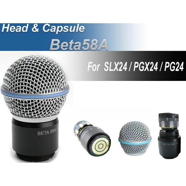 Safe Free shipping wireless microphone handheld MIC head capsule grill for PGX24 - SLX24 - Beta58a microphone best