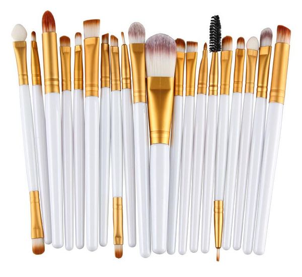 20pcs Eye Makeup Brushes Set Eyeshadow Blending Brush Powder Foundation Eyeshadading Eyebrow Lip Eyeliner Brush Cosmetic Tool