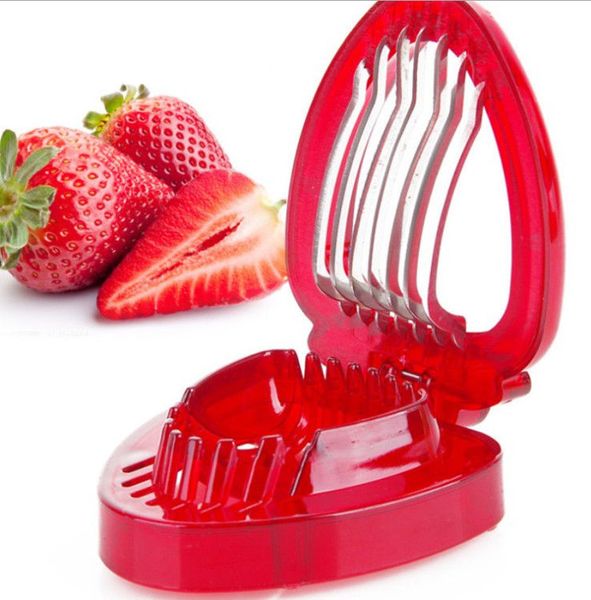 Strawberry Slicer Kitchens Cooking Gadgets Accessories Fruit Tools Salad Cutter #R571