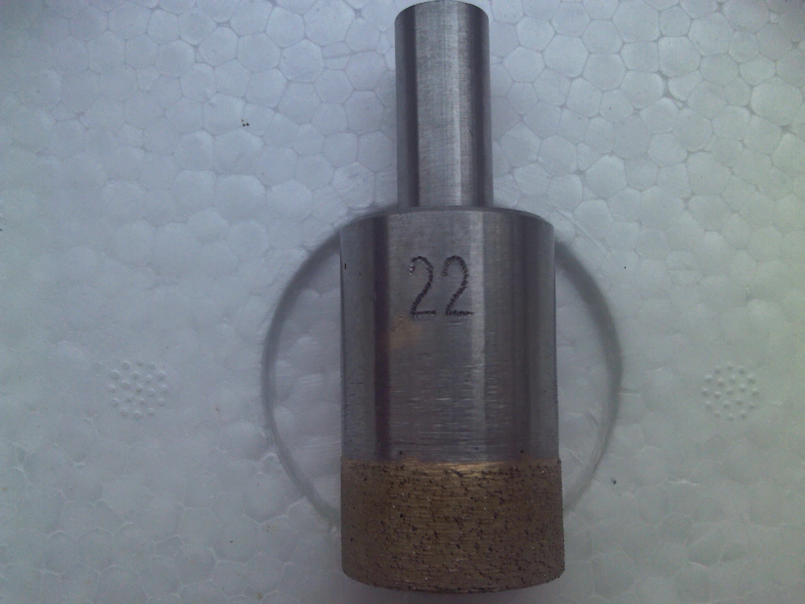 RZZ 24-55mm Straight Shank Core Drill Bit Sintered Diamond Sand Drilling for Glass Stone Tile