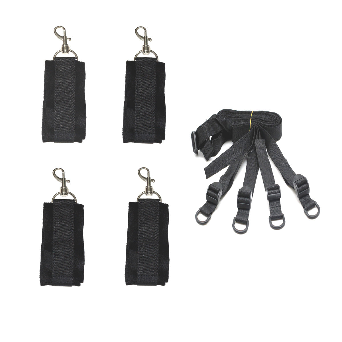 Black Plush Adult Game Bdsm Bondage Under Restraint Bdsm Handcuffs and Ankle cuffs Adult Games Erotic Toys Under Bed