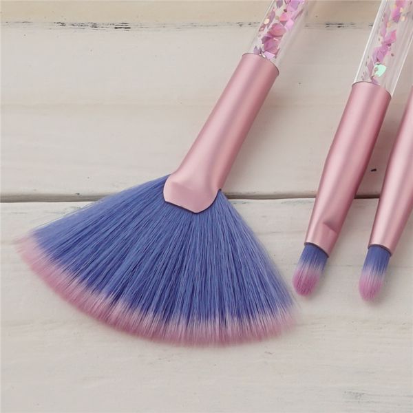 Makeup Brushes 7pcs Mermaid Series Makeup Brush Set Quicksand Crystal Cosmetics Brushes Powder Eyeshadow Foundation Make up Tool drop shippi
