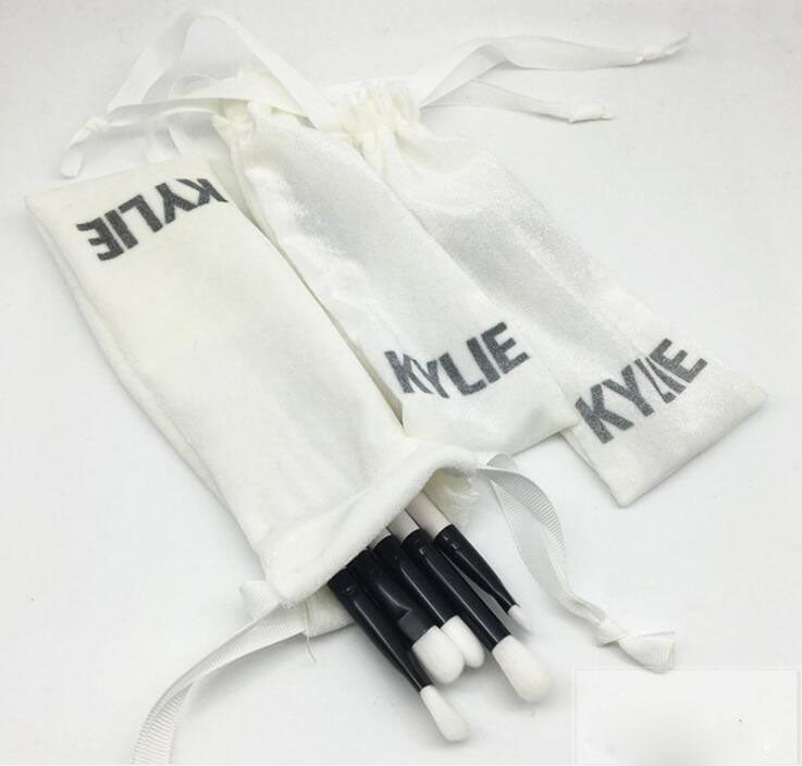 Holiday Edition white Makeup Brushes Kit Limited brush Set 5 pcs beauty cosmetics tools with brand pouch bag