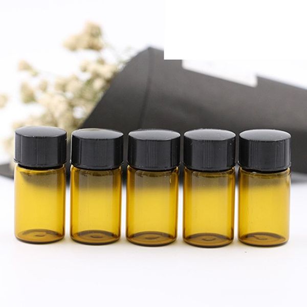 3ml 3cc brown color glass essential oil bottle perfume bottle sample bottle liquid empty bottles wen4386