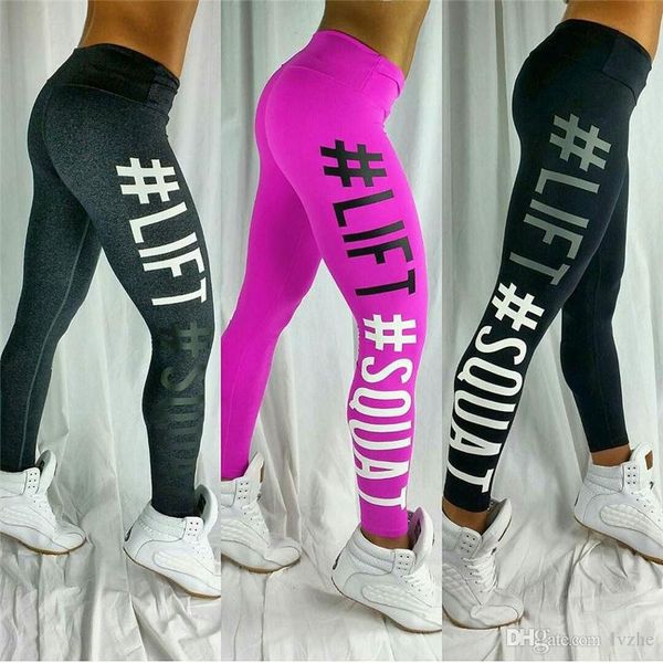 Calças femininas Capris New Fashion Ladies Women Sports Sports Yoga Gym Wear Trouspers Leggings Workout Running Fitness Pants Grey Black for