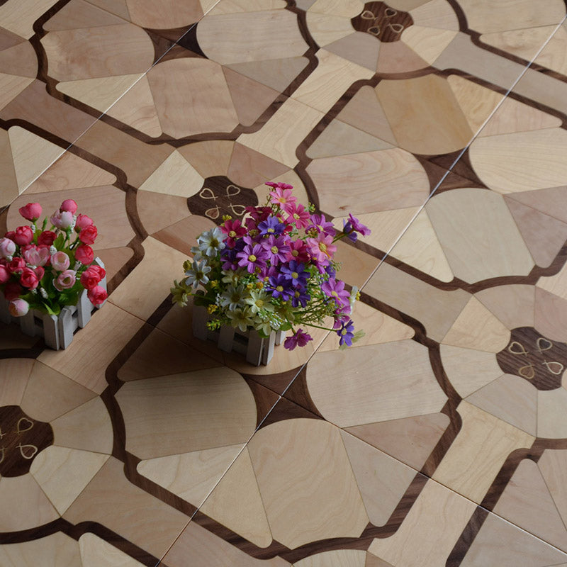 American Walnut wood flooring artwork parquet wall cladding furniture medallion inlay interior decoration wallpaper hardwood parquetry tiles