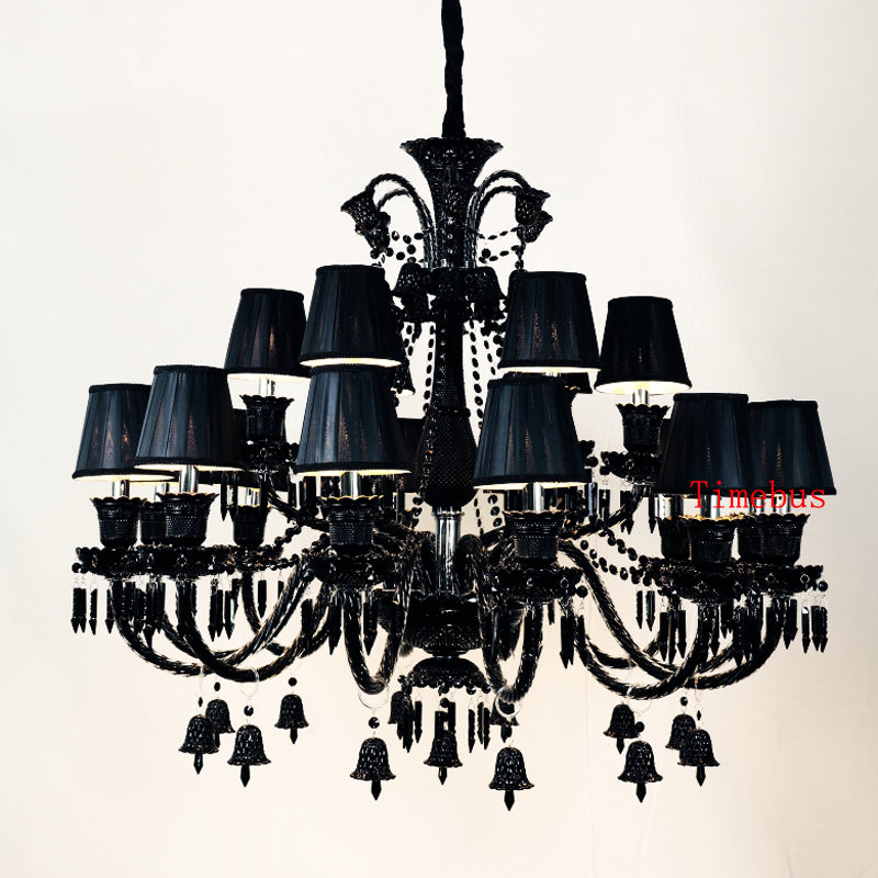 European style crystal chandelier Lamps in the living room lamps simple modern bedroom lamp pendant lights retro creative restaurant candle light