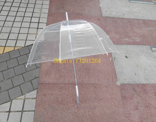 200pcs-lot Free Shipping 34&quot; Big Clear Cute Bubble Deep Dome Princess Umbrella Mushroom transparent umbrella