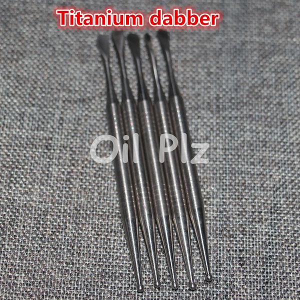 hand tools Stainless steel e cigarette dabber tool titanium dab nail for wax dry herb glass ago g5 vgo skillet atmos micro atomizer vaporize