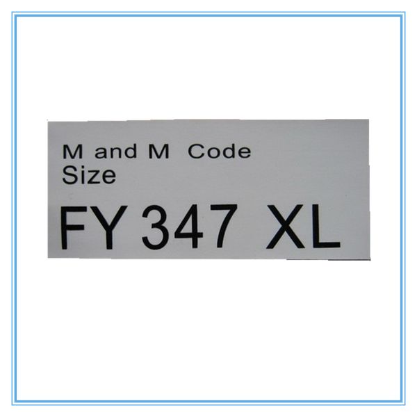 customized simple clothes papers self adhesive sticker label custom coated paper classied package stickers latest arrival