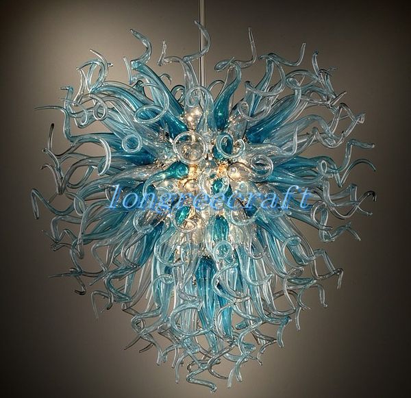Ceiling Lights Mouth 110v-120v LED Bulbs Style Hand Blown Glass Chandeliers Modern Art Deco Pendant Lamp