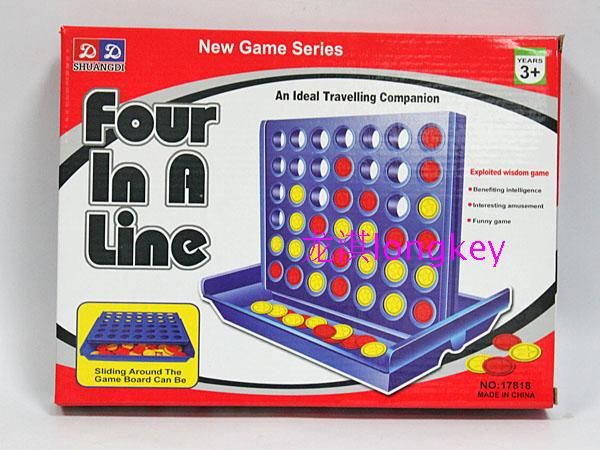 freeshopping Hot style board games Athletic stereo 4 serial chess Oversized chessboard Intelligence parent child interaction