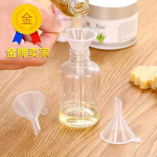 100pcs Plastic Mini Small Funnels For Perfume Liquid Essential Oil Filling Empty Bottle Packing Tool Free Shipping