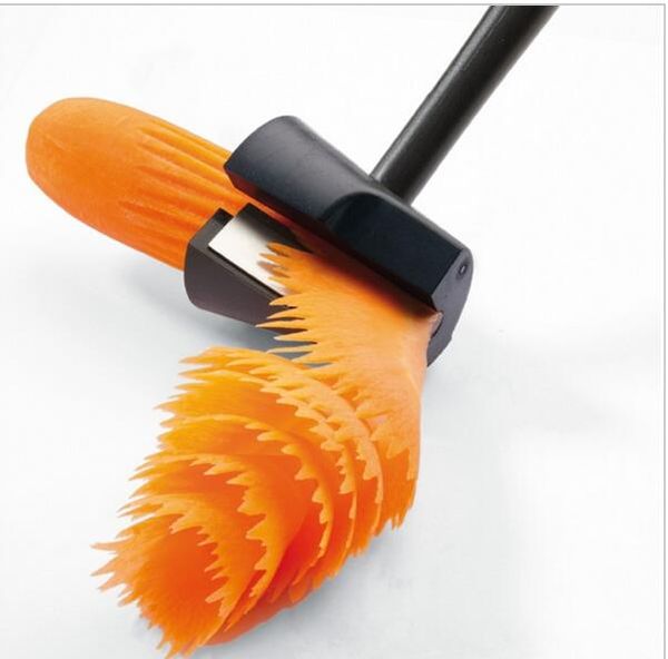 Kitchen Gadgets Fruit & Vegetable Stainless Steel Knife Peeler Slicer Easy Peel Tool Flower spiral HJIA690