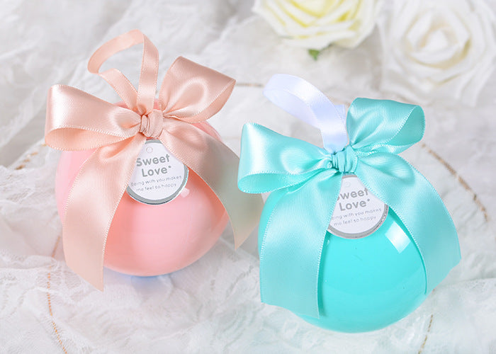 Wedding Favors Box Holders Sweet Candy Favour Ball Shape Party Favor Boxes Wedding Decoration High Quality